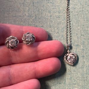 Matching necklace and earring set